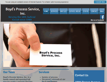 Tablet Screenshot of boydsprocess.com